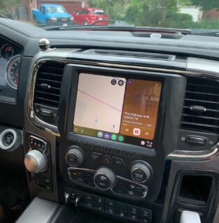 2014 Dodge RAM 1500 Android Auto retrofit on the factory screen