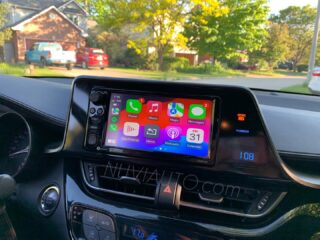 Toyota CHR 2018 CarPlay & Android Auto retrofit on the factory screen